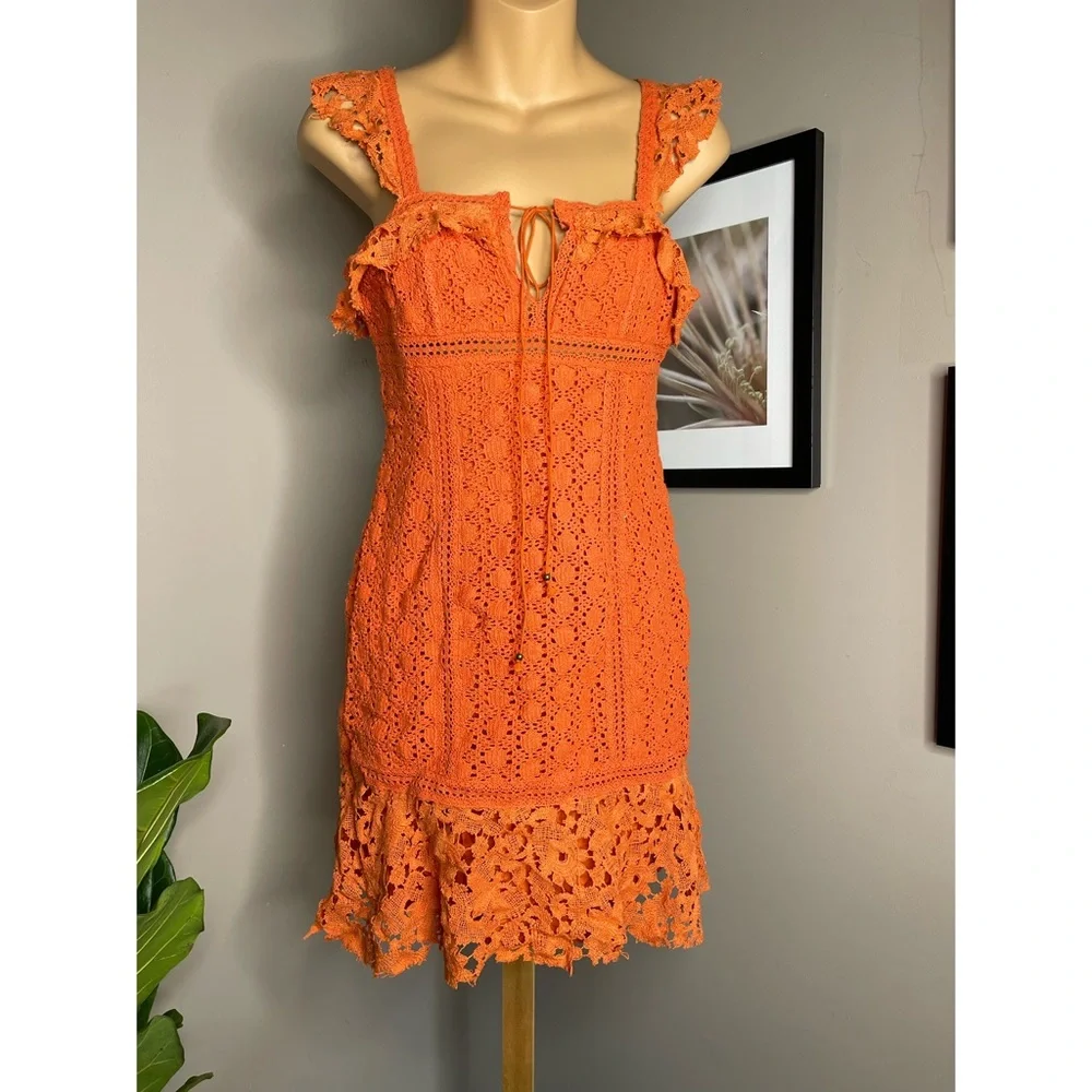 Free People Cross My Heart Mini Dress